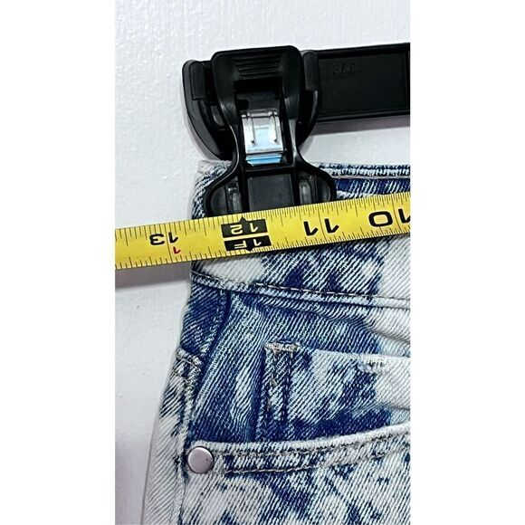 BP BLEACHED WASHED HIGH WAISTED DENIM JEAN SHORTS WOMENS SIZE 24 - Picture 5 of 14